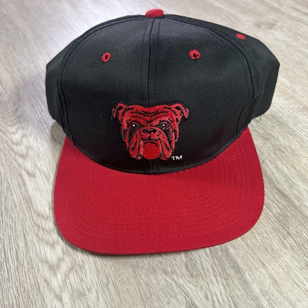 VTG‎ Red Dog Snapback Hat Beer Black Red Adjustable Retro 90s Cap